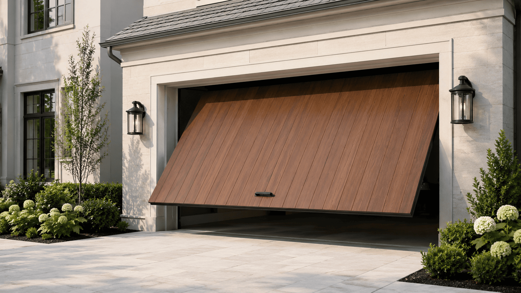 Garage door repair in progress — Mount Gravatt East